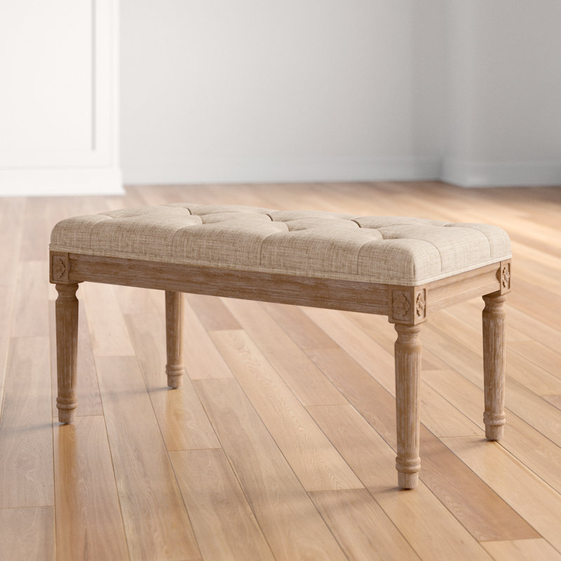 Dahlonega Linen Upholstered Bench