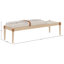 Banc rembourré en tissu texturé beige Nara-1709390211-1709390210
