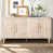 Blanc antique / bois naturel délavé
