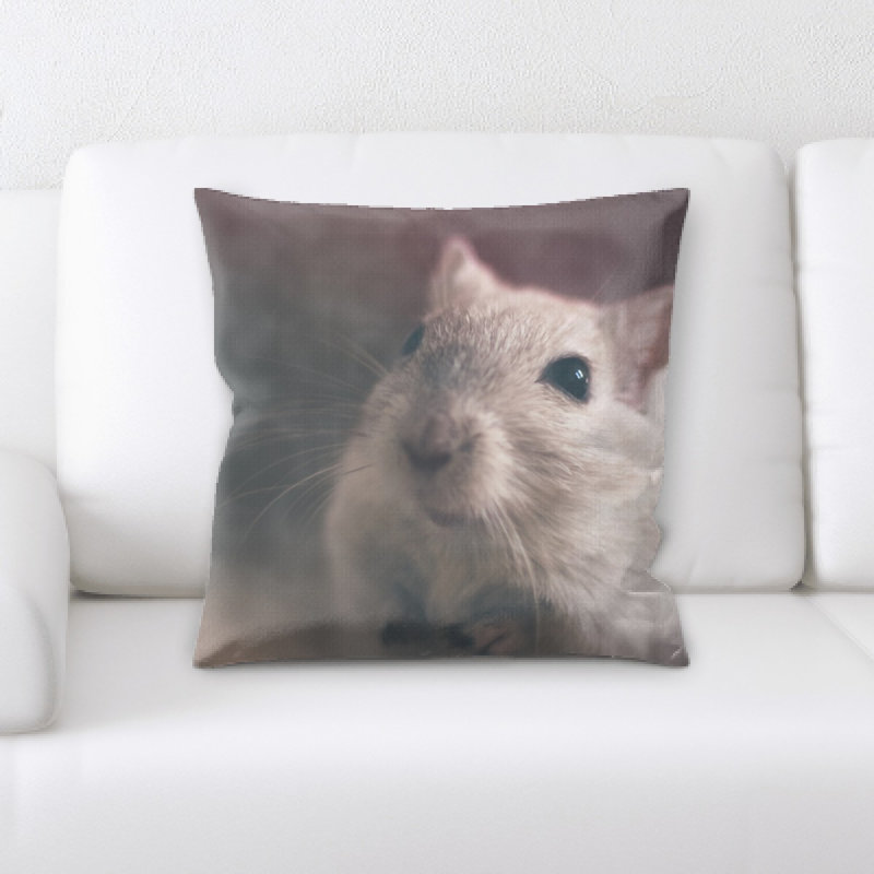 Animal Print Microsuede Throw Pillow