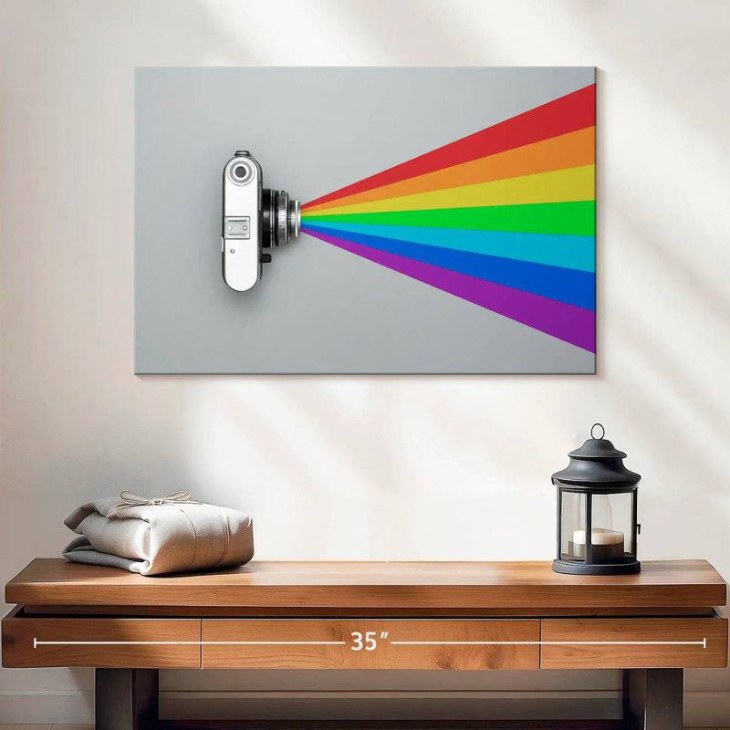 Senne Rainbow Camera Flash, 26" H x 39" W