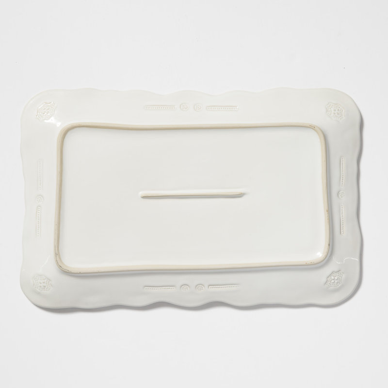 Incanto Stoneware Platter, White