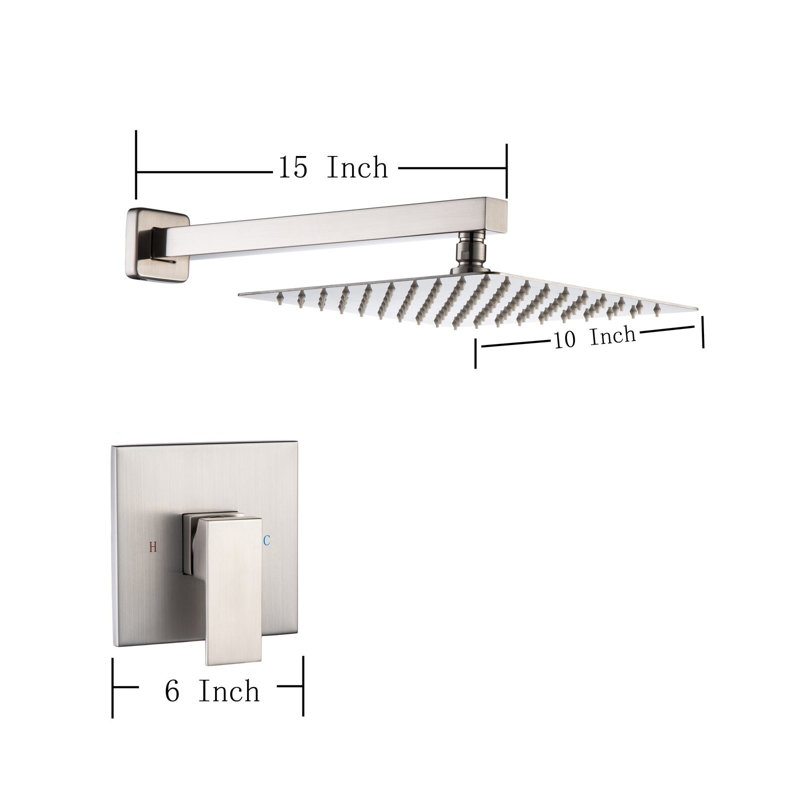 All-In-One Kit with Rough in-Valve, Brushed Nickel