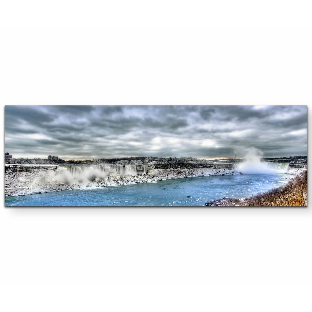 Leinwandbild Die Niagarafälle im Winter