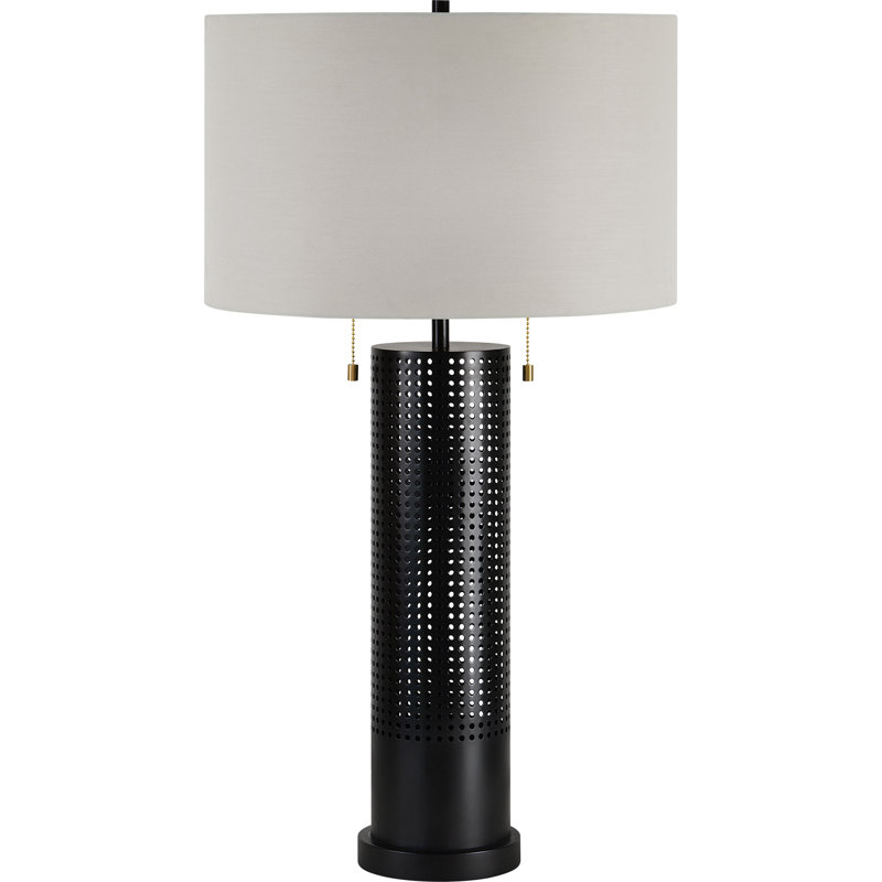 Lampe de table noire 30 po Bethia