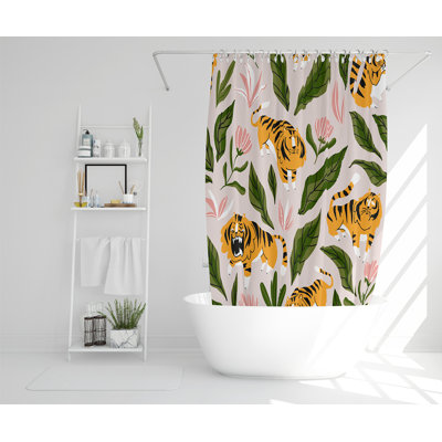 Elizander 13 Piece Polyester Shower Curtain Set