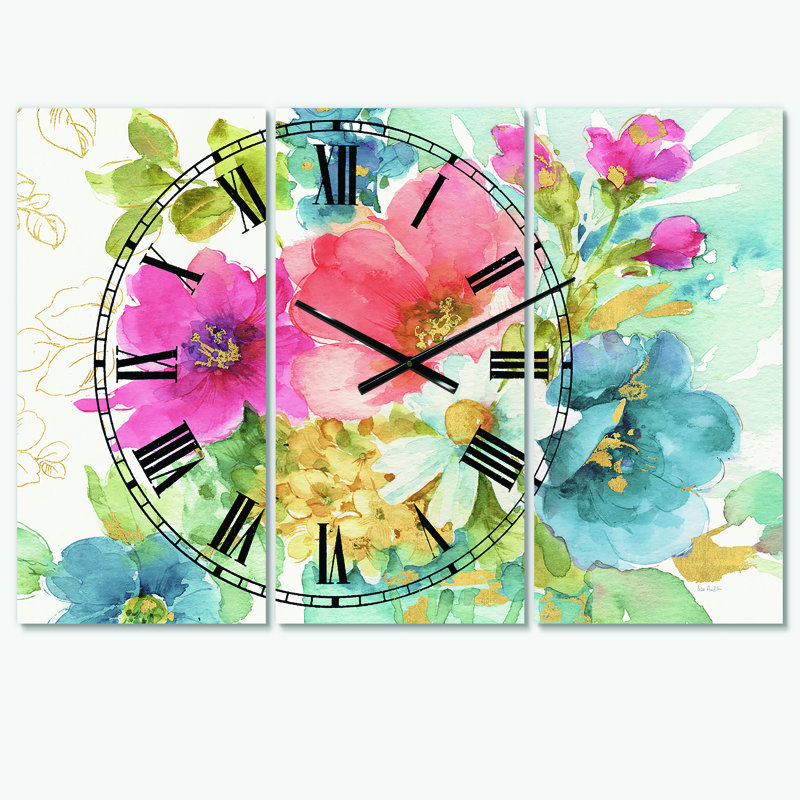 My French Garden - Horloge murale traditionnelle