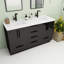 Ensemble de meuble-lavabo autoportant avec lavabo double 59,4 po Carla-13354660