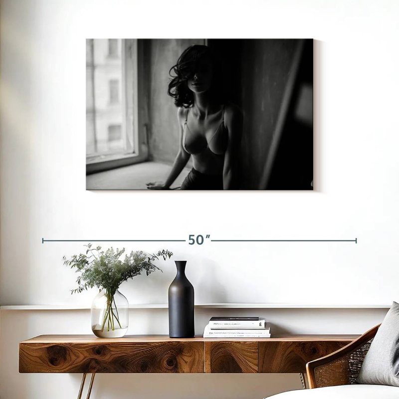 Leisha Seductive Woman, 8" H x 12" W