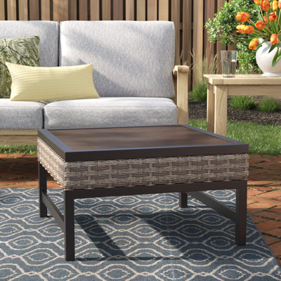 Hesse Square Synthetic Laminate Outdoor Side Table