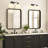 2-Light Opal Ribbed Glass Bathroom Vanity Light Dimmable Bath Bar-1057847844