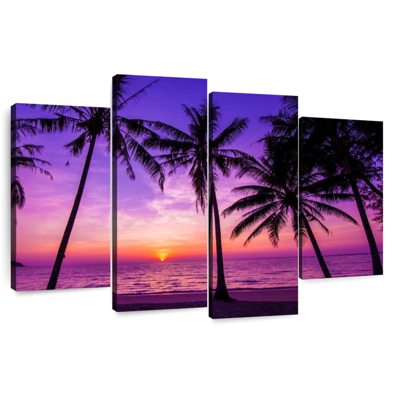 Gillard Purple Pink Sunset, 22" H x 36" W