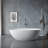 Deco 63'' x 37.38'' Freestanding Soaking Solid Surface Bathtub