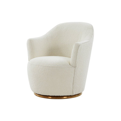 Shevani Upholstered Swivel Barrel Chair