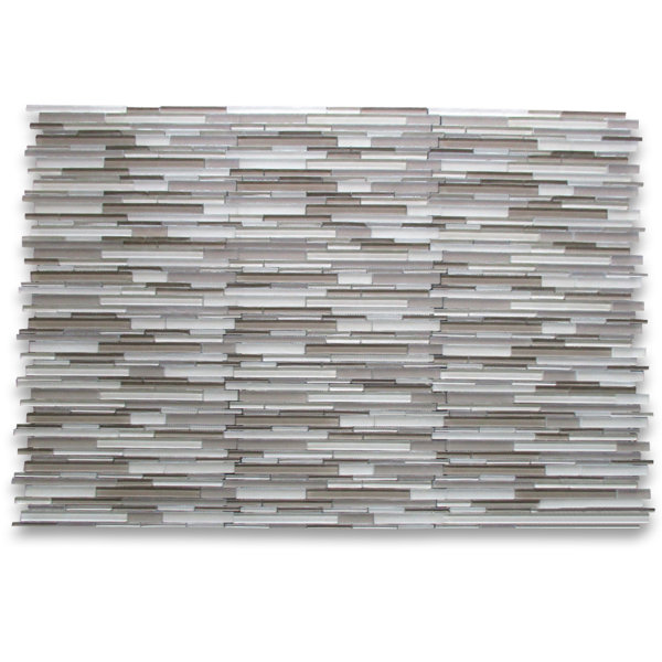 12" x 13" Marble Mosaic Linear Wall & Floor Tile