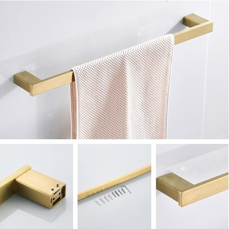 Ensemble d'accessoires de salle de bain brossé 4 pièces