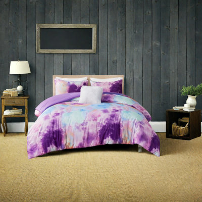 Ensembles de literie confortables et modernes, polyester hypoallergénique, style Dreamy Tie Dye