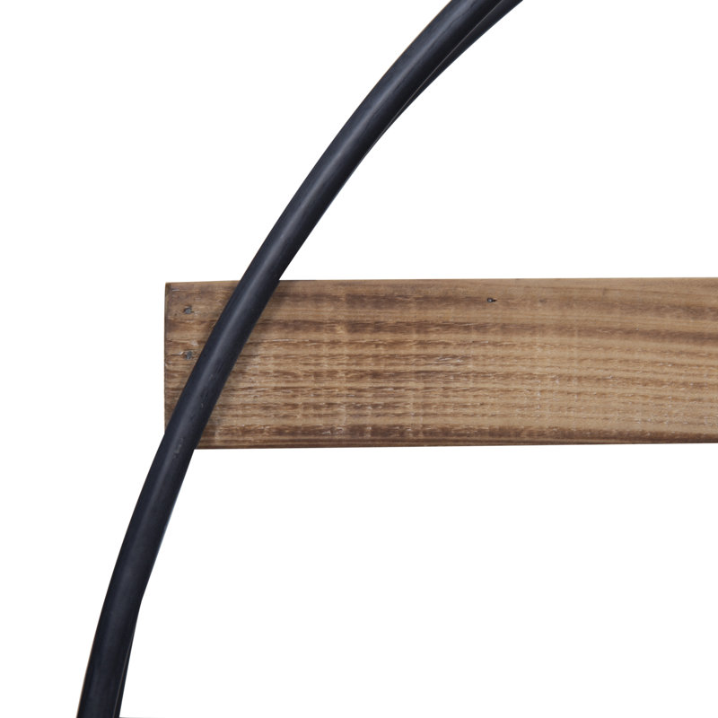 Kirtland 2 Piece Circle Industrial Pipe Shelves