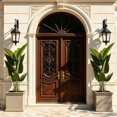 Ensemble de 2 plantes artificielles Oiseau de Paradis, faux palmiers tropicaux de 1,6 m en pot avec 12 grandes feuilles, décoration réaliste en plastique pour intérieur, extérieur, maison, bureau, jardin, montage facile, entretien minimal