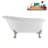 58" Streamlin Clawfoot Tub,Tray,Drain, Clawfeet-101628925-102219865