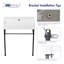 Lavabo de salle de bain rectangulaire en céramique avec trop-plein 30 po x l 16 po x P 35 po Turner-102412042