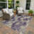 Machine Washable Indoor/Outdoor Lipman ACN2424 Abstract Rug-624887755