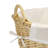 Wicker Laundry Basket with Handles, Handwoven Willow, and Removable Washable Liner-824215979
