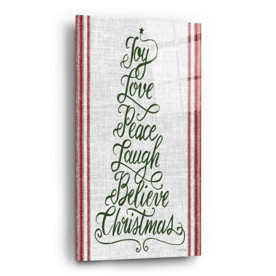 «Christmas Word Tree II» par Cindy Jacobs - Art textuel sans cadre