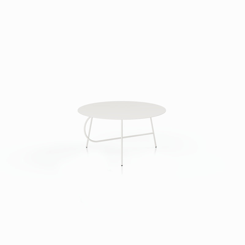 Table basse Abberton, Blanc pur