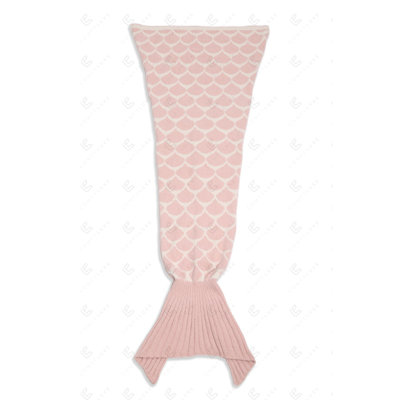 Mermaid Scale Pattern Luxury Soft Tail Blanket