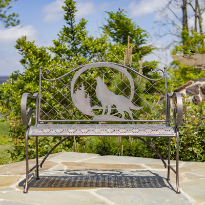 Casale Metal Outdoor Bench by Millwood Pines