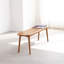 Banc de table en bois de chêne naturel pour salle à manger