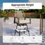 Tabouret de bar de patio avec pivot et coussin-226326142