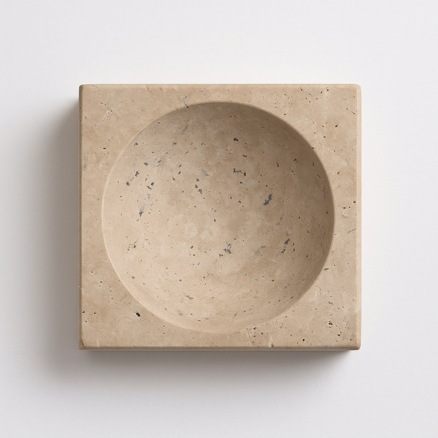 Genuine Marble Decorative Bowl, 2" H x 4" W x 4" D