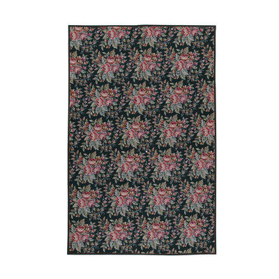 Handmade Wool Floral Area Rug