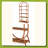 Versatile Display Rack,5-Tier Bookshelf,Compact Arched Bookcase