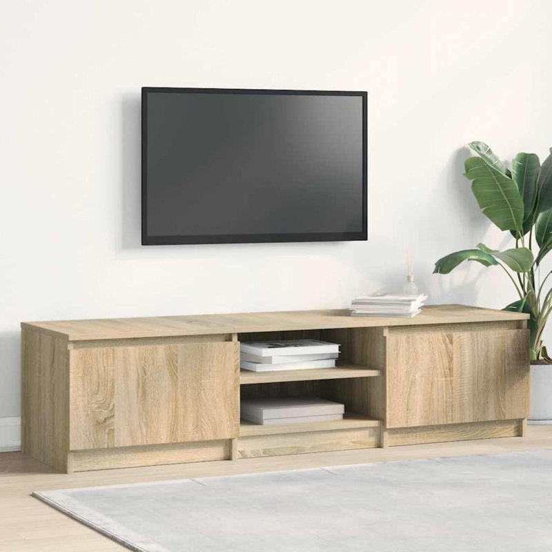 Alexio TV Cabinet 140x40x35.5 cm Engineered Wood, Sonoma Oak