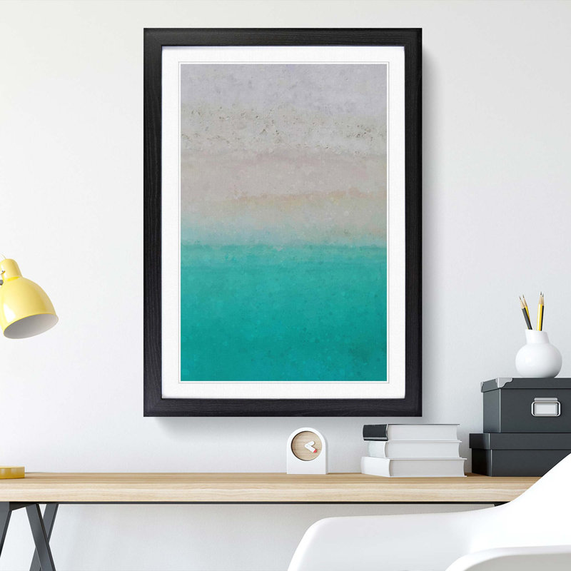 Kuramathi Beach in the Maldives - Picture Frame Graphic Art Print, 76cm H x 50cm W x 2cm D, Black