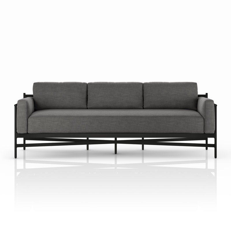 Hearst Outdoor 3 - Seat Patio Sofa, Venao Charcoal Performance