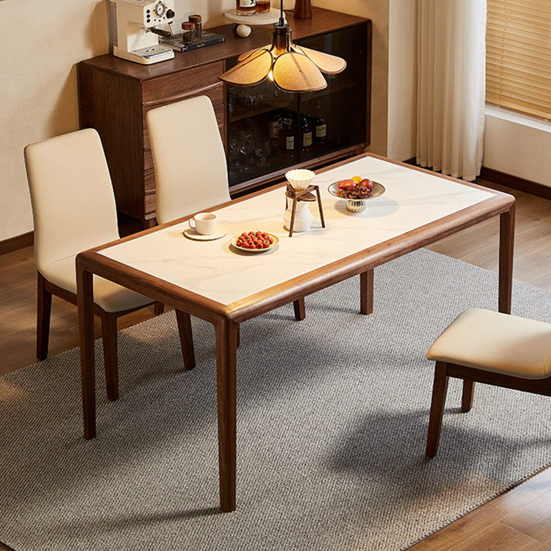 Table de salle à manger rectangulaire Tiy 31,49 po, H 29,52 po x L 55,11 po x l 31,49 po