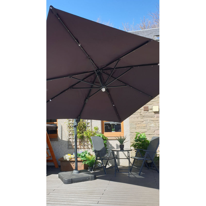 Jenifer 300cm Lighted Cantilever Parasol