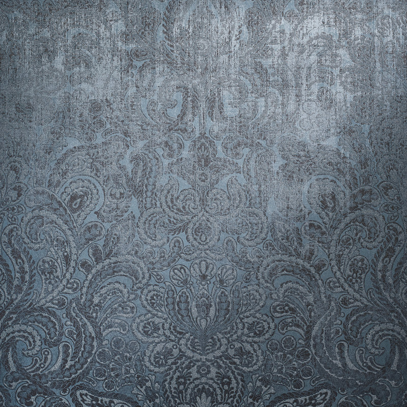Adonea Aphrodite Glass Beads 3D Embossed 33' L x 21" W Wallpaper Roll, Midnight Blue