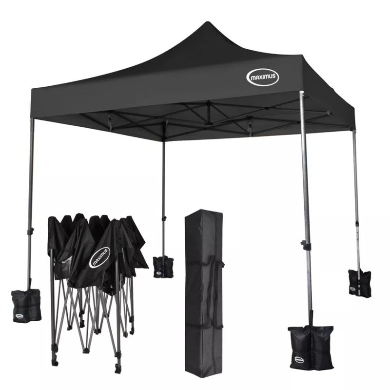 Lawler 10 Ft. W x 10 Ft. D Metal Soft-top Gazebo, Black