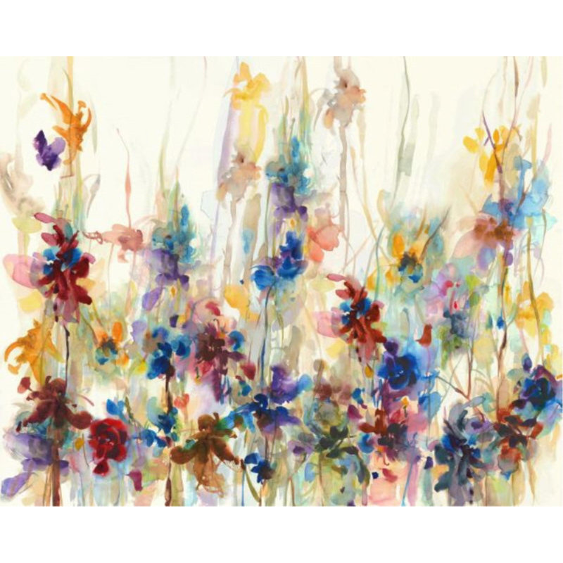 Spring Drops I Print by Sara Brown, Outdoor, 24" H x 30" W x 1.5" D