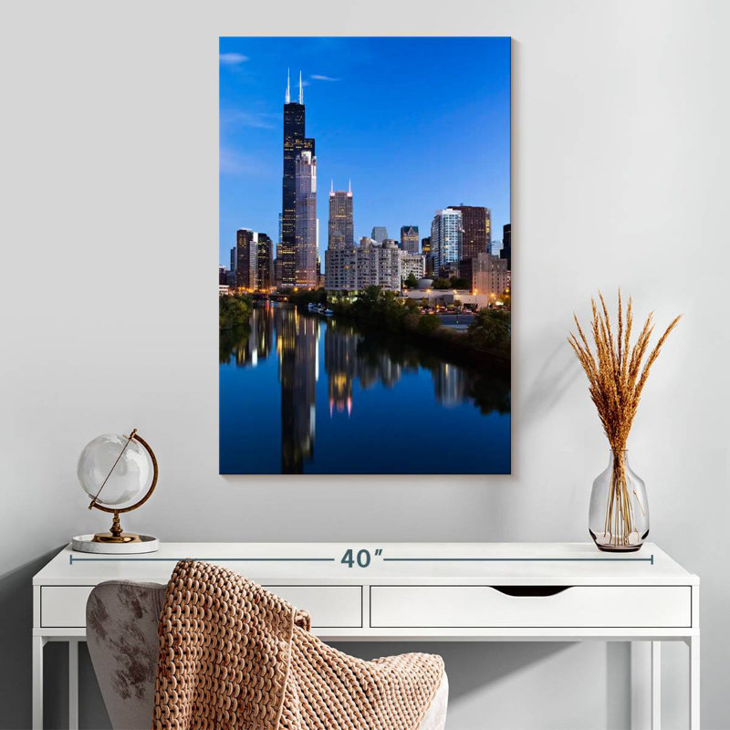 Nicci Chicago, Illinois la nuit I, H 30 po x l 20 po