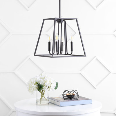 Luminaire suspendu géométrique à 4 lumières Fernly