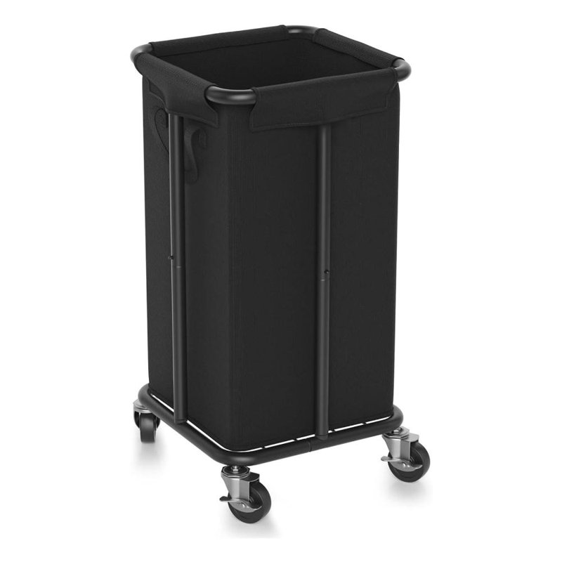 115L Laundry Basket With Wheels, 30 Gal. Rolling Laundry Hamper, Removable And Machine Washable Liner, Steel Frame, Tall Laundry Cart For Laundry Room, Bedroom, Bathroom, Dorm Storage