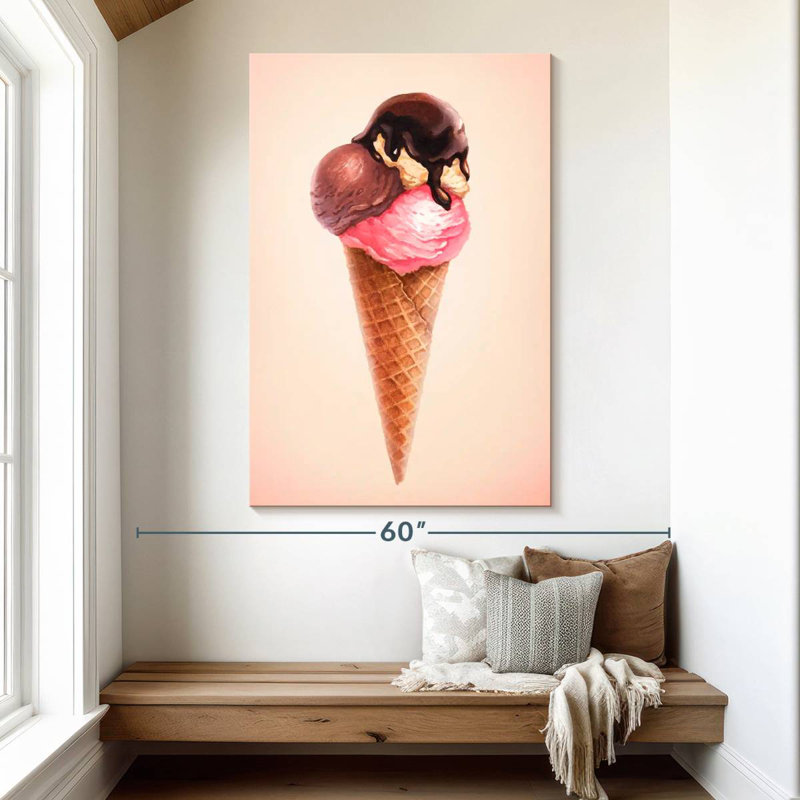 Yarlin Sweet Ice Cream Cone, 51" H x 34" W