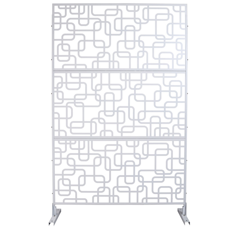 Écran d'intimité extérieur et intérieur H 76 po x l 48 po, Blanc