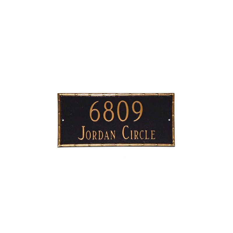 Washington Rectangle Wall Plaque, Antique Bronze/Gold